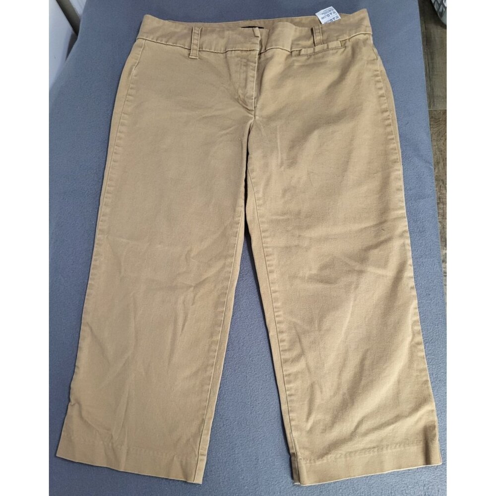 Tommy Hilfiger Womens SZ 8 Cropped Capri Tan Khaki Pants y2K preppy